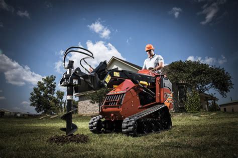 skid steer ditch cover up|skid steer auger attachments.